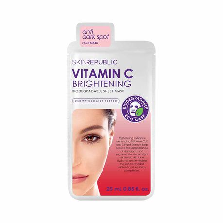 Skin Republic Vitamin C Brightening Face Mask Sheet - 25ml