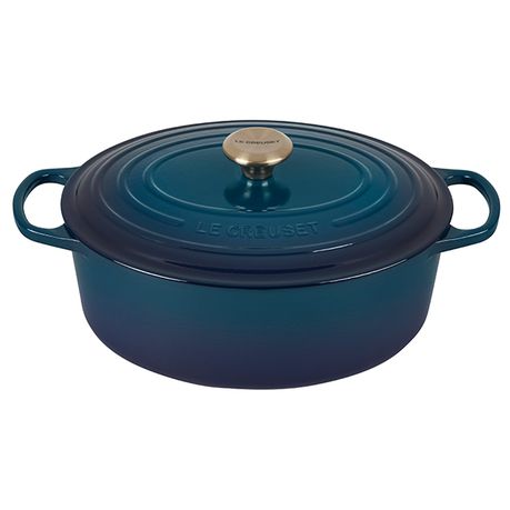 Le Creuset Signature Oval Casserole - 31cm - Agave Buy Online in Zimbabwe thedailysale.shop