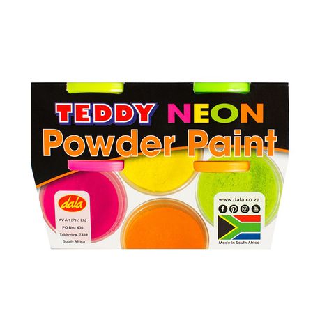 Teddy Neon Powder Paint 4 X 100g Buy Online in Zimbabwe thedailysale.shop