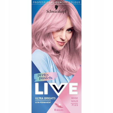 Schwarzkopf LIVE semi-permanent Hair Dye-Rose Gold