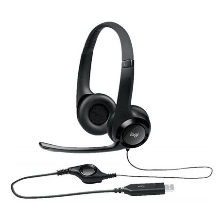 Logitech H390 USB Headset-Black Buy Online in Zimbabwe thedailysale.shop