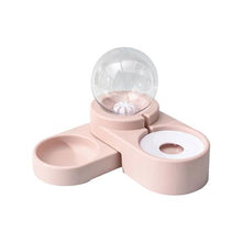 Load image into Gallery viewer, Food and Automatic Water Dispenser Pet Bowl - Cloud Pink
