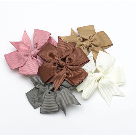 Bum Bum Baby Soft Multi Colour Grosgrain Hair Bows (Pack of 5) Buy Online in Zimbabwe thedailysale.shop