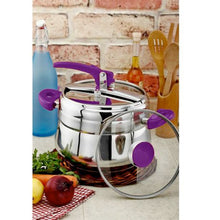 Load image into Gallery viewer, Bonera 3 Piece Special Pressure Cooker Set - Purple - 10L
