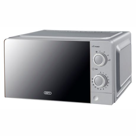 $135 Defy-Dmo381-20l Silver Manual Microwave Oven Buy Online in Zimbabwe thedailysale.shop