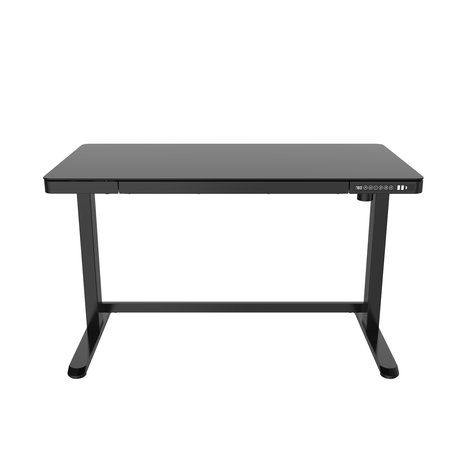 Lekkermotion Sit-Stand Motorized Rectangular Glass - Top Height Adjustable Desk Buy Online in Zimbabwe thedailysale.shop