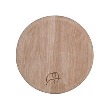 Load image into Gallery viewer, Weathered Oak Wood Placemat With Ellie Design Dual Purpose Server
