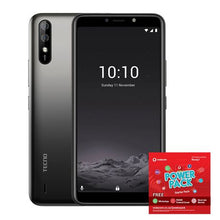 Load image into Gallery viewer, TECNO POP 2X Plus 16GB Single Sim - Shadow Black + Vodacom Sim Card Pack
