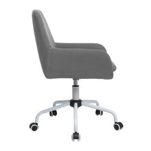 Load image into Gallery viewer, Anna Med Grey Office Chair – White Base
