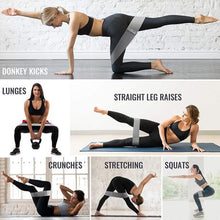 Load image into Gallery viewer, Heartdeco Fitness Loop Fabric Exercise Resistance Band Set of 3
