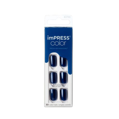 Kiss Impress Nails Colour Never Too Navy Buy Online in Zimbabwe thedailysale.shop