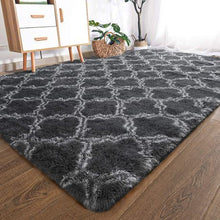 Load image into Gallery viewer, Light Rug Shaggy Fluffy Carpets(Dark Grey)
