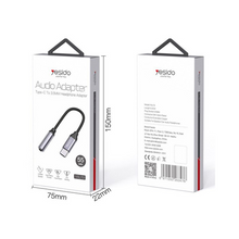 Load image into Gallery viewer, 5.5cm Type-C to 3.5mm Headphone and Aux Adapter Cable -YAU19
