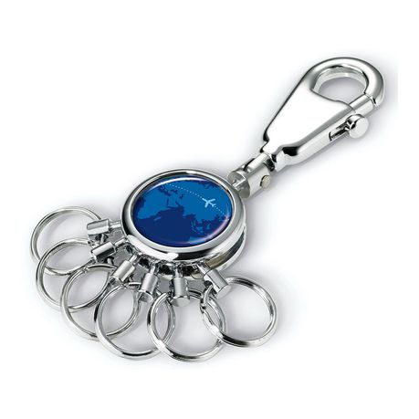 TROIKA Keyring  - Carabiner Hook and 6 Easy Release Rings Around the World Buy Online in Zimbabwe thedailysale.shop
