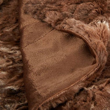 Load image into Gallery viewer, Wonder Trend Faux Fur Luxury Mink Thermal Heat Blanket Throw  Dark Brown

