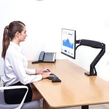 Load image into Gallery viewer, Full Motion Swivel Gas Spring Adjustable Monitor Arm Desk Mount Stand
