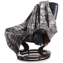 Load image into Gallery viewer, Wonder Trend Faux Fur Luxury Mink Thermal Heat Blanket Throw Charcoal Grey
