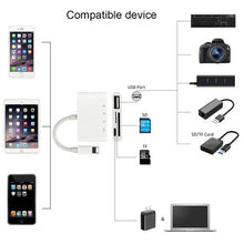 Load image into Gallery viewer, 4 in 1 Lightning to USB Camera Card Adapter by superb
