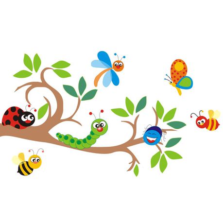 Fantastick - Cute Bugs Vinyl Wall Stickers Buy Online in Zimbabwe thedailysale.shop