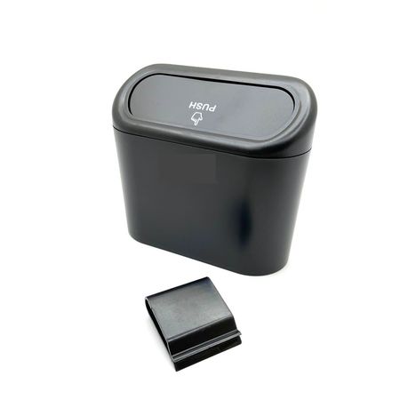 Car Mini Trash Bin With Holder Hook -Black (Q-L088)