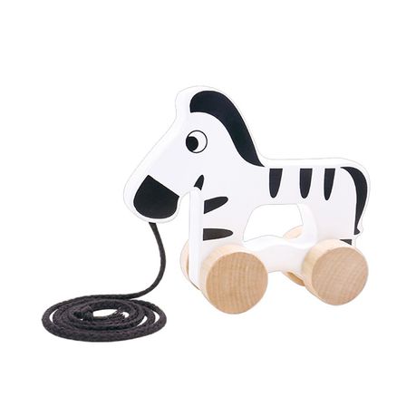 Nuovo Wooden Pull Along - Zebra Buy Online in Zimbabwe thedailysale.shop