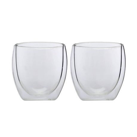 Soul Lifestyle 250ml Double Wall Glass Mug Set of 2 Buy Online in Zimbabwe thedailysale.shop