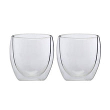 Load image into Gallery viewer, Soul Lifestyle 250ml Double Wall Glass Mug Set of 2
