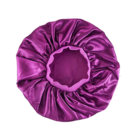 X-Large Satin Bonnet Wide Elastic Band Haircare, Straight or Curly Natural