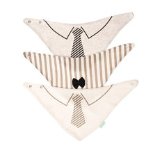 Load image into Gallery viewer, All Heart 3 Pack Bow Tie Print Bib Clothes
