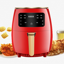 Load image into Gallery viewer, Digital Oil Free Air Fryer 1200W Multicooker 4.5L - Red
