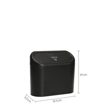 Load image into Gallery viewer, Car Mini Trash Bin With Holder Hook -Black (Q-L088)
