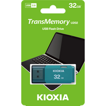 Load image into Gallery viewer, Kioxia , 32gb, 2.0, USB, Works With Windows &amp; Mac, Aqua
