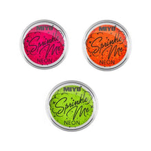 Load image into Gallery viewer, Glamore Cosmetics 3 Neon Pigments Pink, Orange &amp; Green
