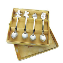 Load image into Gallery viewer, Floxi Set Of 4 Christmas Themed Spoons
