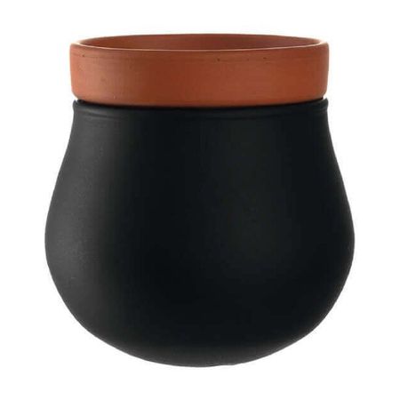 Leonardo Plant Pot Planter Black with Pot Insert SERRA Small – 2 Pieces Buy Online in Zimbabwe thedailysale.shop