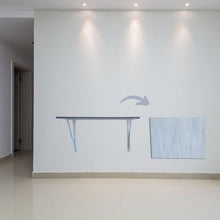 Load image into Gallery viewer, Fold Down Wall Mounted Study Desk Table 73x53cm - Wood Marble

