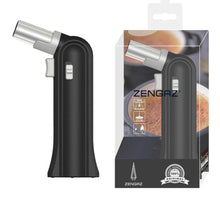 Load image into Gallery viewer, Zengaz ZT-88 Torch Jet Flame Lighter Black &amp; Zengaz Pure Gas 330ml Refill
