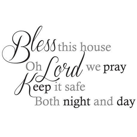 Fantastick - Bless Vinyl Wall Poetry Quote Buy Online in Zimbabwe thedailysale.shop