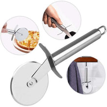 Load image into Gallery viewer, 2 Piece Coated Nonstick Pizza 32cm Pan Tray &amp; Cutter Set
