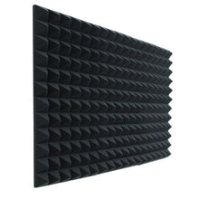 Load image into Gallery viewer, Pyramid Acoustic Foam Sound Panels - 30cm - Black - 6 Pack
