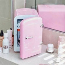 Load image into Gallery viewer, MnM - Mini 4lt Cosmetic Fridge - Retro Pink - For Serums, Creams &amp; Masks

