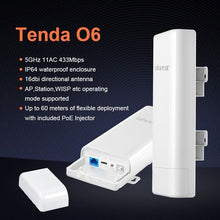 Load image into Gallery viewer, Tenda O6 5GHz 16dBi 11AC Gigabit Outdoor CPE
