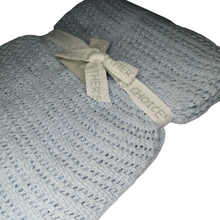 Load image into Gallery viewer, Mothers Choice - Cellular Baby Receiving Blanket - Blue
