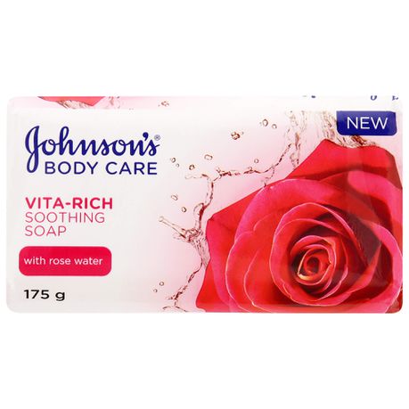 Johnson's Body Soap, Vita-Rich, Soothing, 175g x 12 Buy Online in Zimbabwe thedailysale.shop