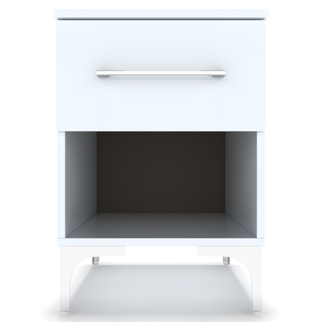 BAM! High Gloss White One Drawer Bedside/Nightstand Buy Online in Zimbabwe thedailysale.shop