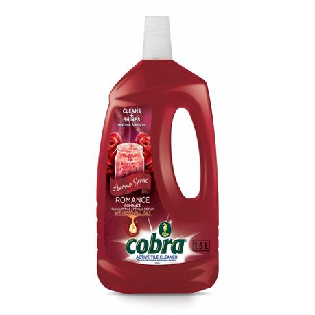 Cobra Active Tile Cleaner Aroma Sense Romance - Floral Petals - 1.5L Buy Online in Zimbabwe thedailysale.shop