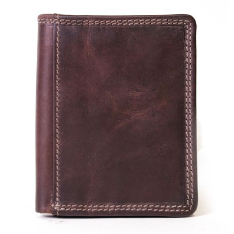 Nuvo - 141 Genuine Leather Men's bi Fold Wallet - Brown Buy Online in Zimbabwe thedailysale.shop