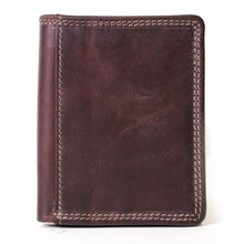 Load image into Gallery viewer, Nuvo - 141 Genuine Leather Men's bi Fold Wallet - Brown
