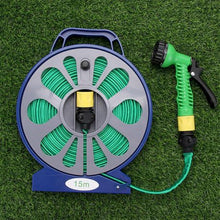 Load image into Gallery viewer, 50 Ft Lay Flat Garden hose with 7 Pattern Spray Gun -15m
