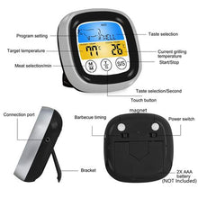 Load image into Gallery viewer, Lifespace 300deg Touch Screen Digital Thermometer with timer &amp; probe
